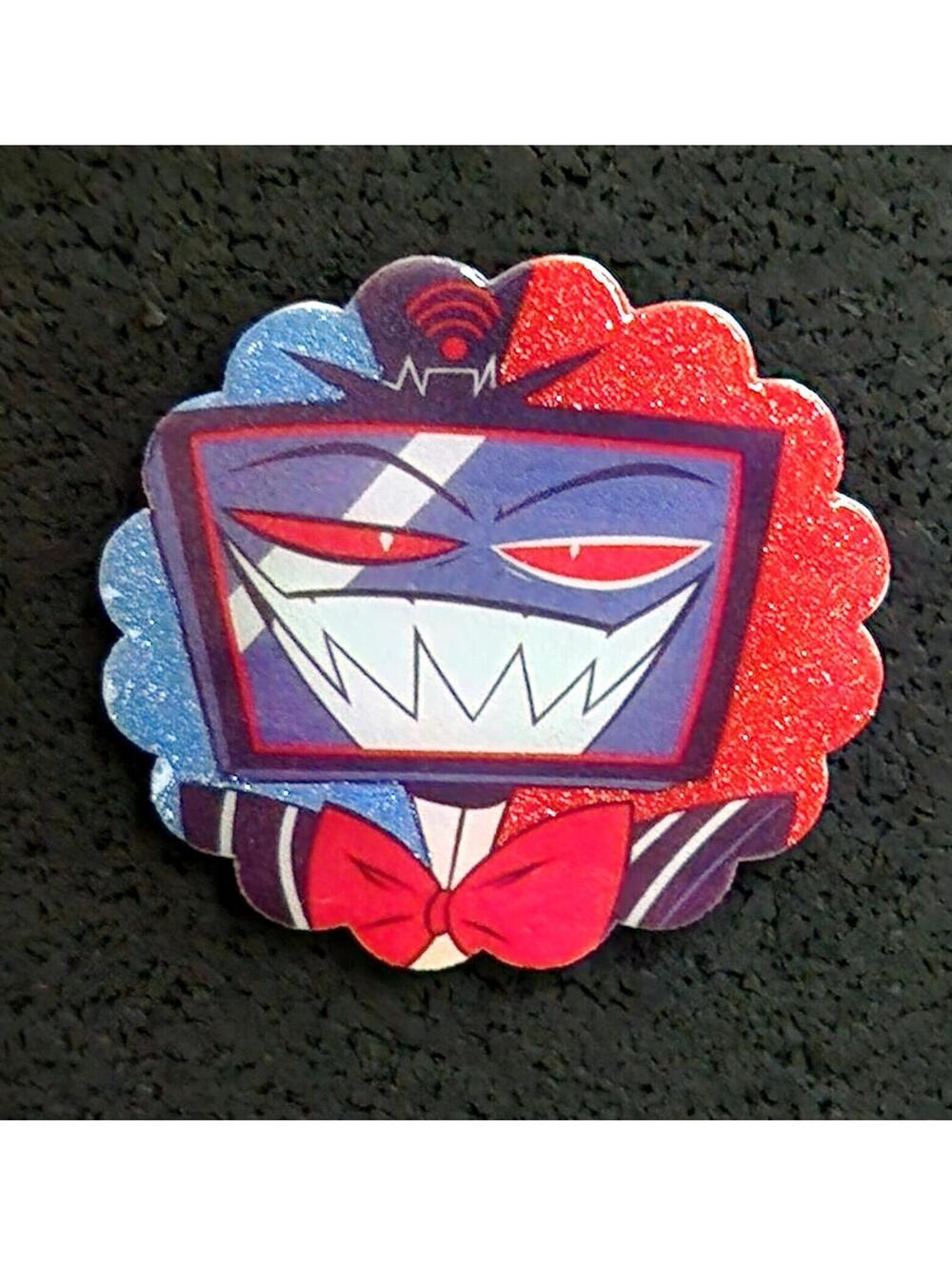 Vox glitter pin - Hazbin Hotel